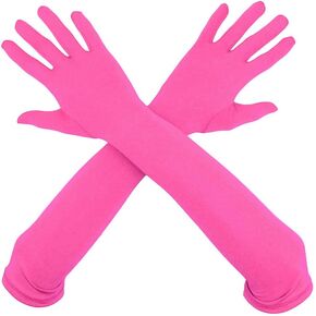 Aniler Unisex 18" Elbow Length Full Finger Costume Party Stretchy Gloves