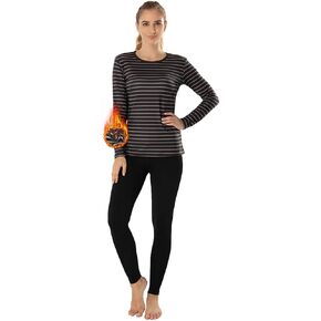 MANCYFIT Thermal Underwear for Women Long Johns Set Fleece Lined Ultra Soft