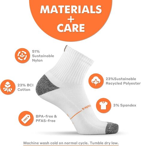Definite Articles Performance Socks - Men's Sock - Biodegradable, BPA-Free, Premium Cushion, Ankle Support in Saudi Arabia