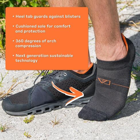 Definite Articles Performance Socks - Men's Sock - Biodegradable, BPA-Free, Premium Cushion, Ankle Support in Saudi Arabia