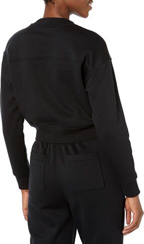Amazon Essentials Women's Crop Drop Shoulder Sweatshirt (Available in Plus Size) in Kuwait