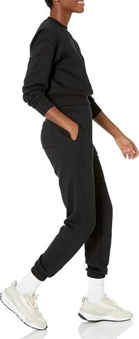 Amazon Essentials Women's Crop Drop Shoulder Sweatshirt (Available in Plus Size) in Kuwait