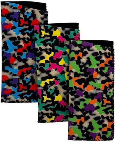 MIYUI JAPAN 3 Pack Reading Glasses Pouch Sunglasses Pouch- Soft Eyeglasses Bag Portable Cloth Eyewear Case in Kuwait