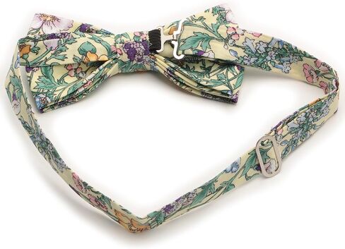 Ruth&Boaz Men's Handmade Skinny Floral Printed Necktie in Kuwait
