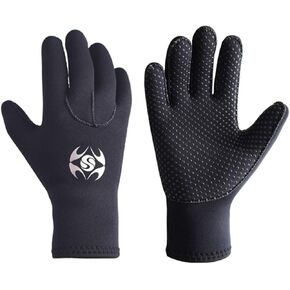 Micosuza 3mm قسط النيوبرين خمسة أصابع قفازات بذلة مضادة للانزلاق مقاومة للاهتراء للغوص والغطس والسباحة وركوب الأمواج وصيد الأسماك والتجديف in Kuwait