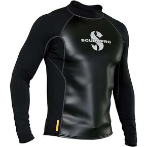 SCUBAPRO Men's Hybrid Thermal Diving Top, Long-Sleeve, 2X-Large, Black in Saudi Arabia