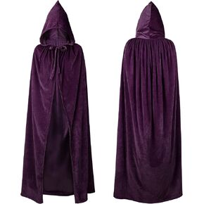 American Trends Unisex Hooded Robe Cloak Adults’ Velvet Lightweight Overcoat Cloak for Halloween Cosplay Costumes in Saudi Arabia