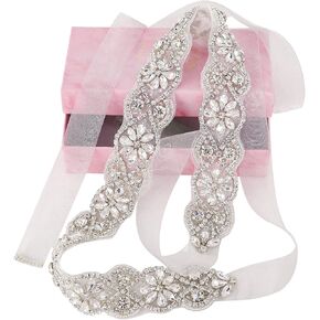 Yanstar اليدوية حزام ثوب الزفاف أحزمة الزفاف والزنانير كريستال شريط مرصع بحجر الراين حزام لفستان الزفاف وصيفه الشرف فساتين حفلات in Kuwait