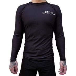 Flowhold Fundamentals Long Sleeve Compression MMA BJJ Wrestling Cross Training Rash Guard Top Jiu Jitsu in Saudi Arabia