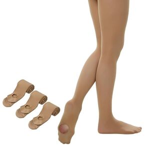 Yilanmy Dance Tights for Women Convertible Transition Ballet Tights Ultra Soft Opaque Pantyhose 3 Pairs in Kuwait