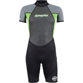 Hyperflex Wetsuit Junior’s Access Shorty Springsuit 2.5mm 4-Way Stretch Premium Neoprene - Anatomical Fit with Adjustable Collar – Surfing, Water Sports, Lake and Pool