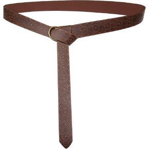 joymiao Medieval Belt Viking Belt for Men Renaissance Accessories Leather Ring Knight Belt Ren Faire Belt Cosplay Accessories