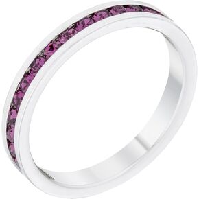 Kate Bissett Stylish Birthstone Stackables Swarovski Crystal Eternity Bands in Kuwait