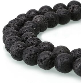 BRCbeads Hematite Gemstone Loose Beads Round 8mm Crystal Energy Stone Healing Power for Jewelry Making in Saudi Arabia