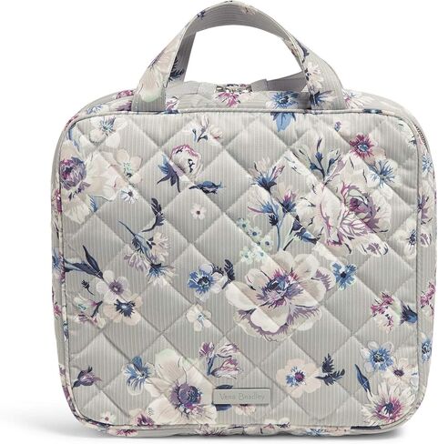 Vera Bradley Women's Performance Twill Zip Hanging Travel Organizer Accessory, Cloud Gray Paisley, One Size in Saudi Arabia