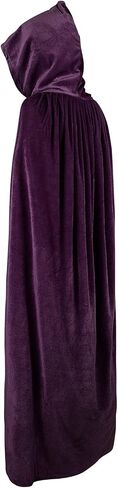 American Trends Unisex Hooded Robe Cloak Adults’ Velvet Lightweight Overcoat Cloak for Halloween Cosplay Costumes in Kuwait