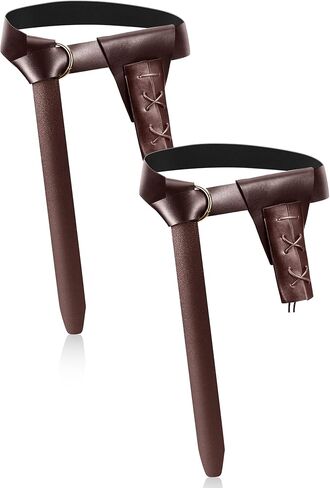 Janmercy 4 قطع من العصور الوسطى وعصر النهضة حامل السيف وحزام المبارزة والسيف للأطفال زي حامل السيف الجلدي لحفلات الهالوين in Kuwait