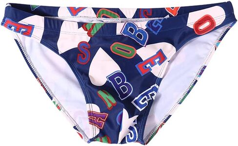 EASEJUICY Mens Bikini Swimwear Sexy Swimsuit Gradient Design Swim Briefs with Drawstring Low Waist Bathing Suit in Kuwait