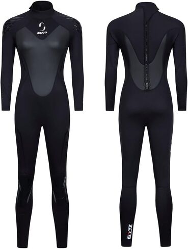 ZCCO 3 مم بدلة غطس من النيوبرين لكامل الجسم وأكمام طويلة وسحاب خلفي من النيوبرين بدلة غوص بدلة حرارية للرياضات المائية وركوب الأمواج والغطس والغوص والسباحة in Kuwait