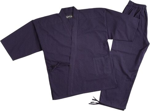 Edoten Men's Japan Kimono quilted clothes Sashiko Samue in Saudi Arabia