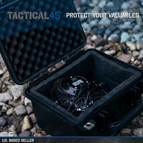 حافظة صلبة التكتيكية 45 مع رغوة - حافظات حماية قابلة للقفل مقاس 13.4 × 11.5 بوصة لملحقات الأسلحة أو الأجهزة الإلكترونية أو الأجهزة in Kuwait