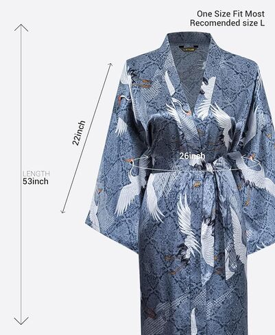 MissShorthair كيمونو رداء للنساء الأزهار حبل من الحرير مع جيوب طويلة الساتان رداء النساء الهدايا خفيفة الوزن كيمونو رداء in Kuwait