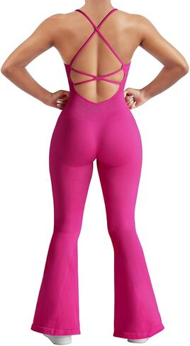 بدلة SUUKSESS النسائية المثيرة بدون ظهر مضلعة مضيئة بدون أكمام قطعة واحدة in Kuwait