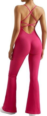 بدلة SUUKSESS النسائية المثيرة بدون ظهر مضلعة مضيئة بدون أكمام قطعة واحدة in Kuwait