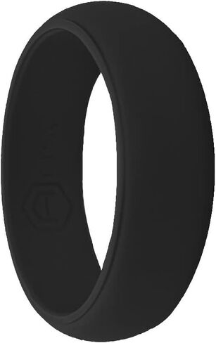 AERA Silicone Wedding Ring Band for Women - Thin, Breathable, Classic Design Rubber Ring (Size 4-9) in Kuwait