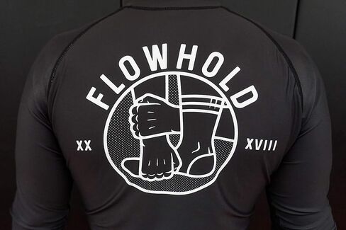 Flowhold Fundamentals Long Sleeve Compression MMA BJJ Wrestling Cross Training Rash Guard Top Jiu Jitsu in Saudi Arabia