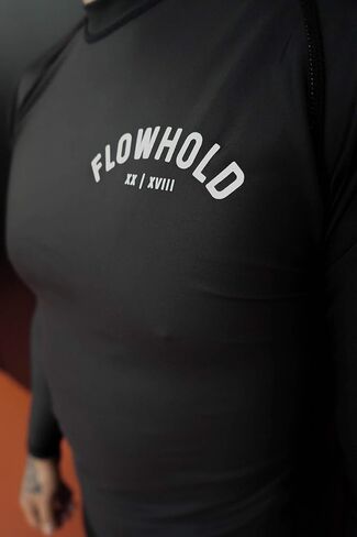 Flowhold Fundamentals Long Sleeve Compression MMA BJJ Wrestling Cross Training Rash Guard Top Jiu Jitsu in Saudi Arabia