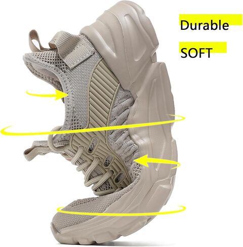 Womens Running Shoes Slip on Breathable Lightweight Fashion Sneakers Athletic Sports Walking Gym Work Shoes in Saudi Arabia