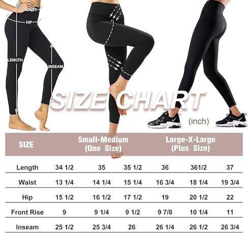 Aoliks 1/3 Pack Leggings High Waisted for Women, Tummy Control Yoga Pants Soft Workout Running Legging in Kuwait