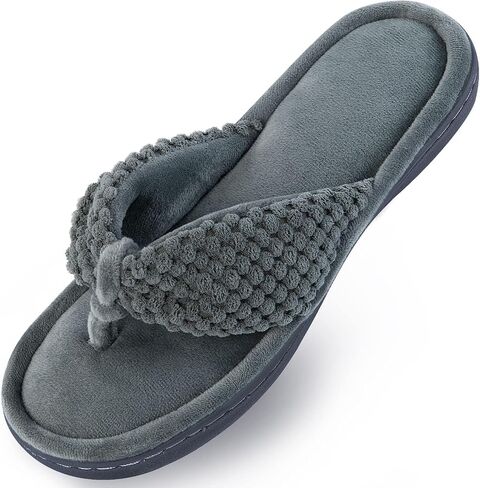 Parlovable Women's Memory Foam Flip Flop Slippers | Ladies's Adjustable Thong House Slippers, Anti-Slip Indoor/Outdoor Open Toe Slides with Cloud Comfort in Saudi Arabia