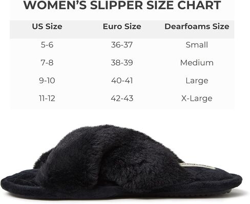Dearfoams Women's Jessica faux faux fur Cross Band Slide Slipper in Saudi Arabia