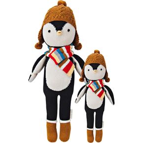 احتضان + نوع ايفرست دمية البطريق - دمى مصنوعة يدويًا بمحبة لديكور الحضانة، حيوانات محشوة بجودة موروثة من التجارة العادلة للفتيات والفتيان، دمية واحدة = 10 وجبات in Kuwait