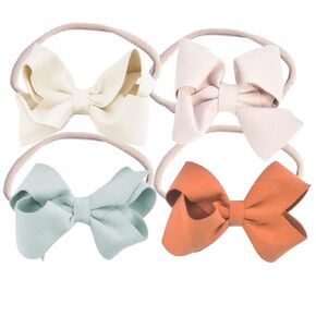 California Tot Soft & Stretchy Headbands for Baby, Toddler, Girls, Mixed Set of 4 (Ballet Princess)