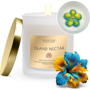 Candle for Men - Natural SoyWax Candle in Big Glass Jar - Highly Scented Candle Tobacco & Whiskey Scent | Burn Time 80 h. - Ideal for Home, Gift for Men, Husband, Father - Handmade in USA