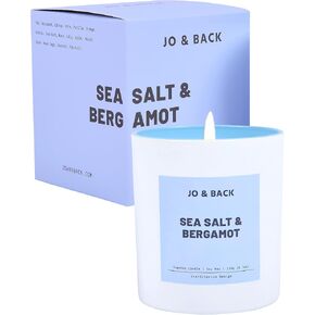 Sea Salt & Bergamot, Premium Scented Candles, Non Toxic, 46h Burn, 8.1oz Soy Wax, Aromatherapy, Strong and Long Lasting Jar Candle for Home, Gifts for Women and Men, Spring Candle, Velas Aromaticas in Saudi Arabia