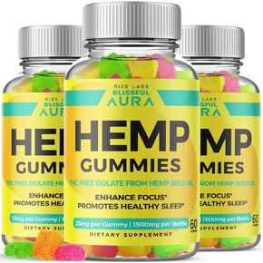 (عبوتان) علكات Blissful Aura، مراجعات علكات Blissful Aura ذات التركيبة المتقدمة، قوة قصوى Blissful Aura، مزيج Blissful Aura Premium لجودة النوم، BlissfulAura Gomitas (120 علكة) in Kuwait