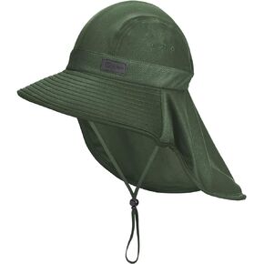 Sukeen Cooling Sun Hat for Men Women UPF50+ Wide Brim Fishing Hat with Neck Flap Waterproof Foldable Bucket Hat for Hiking