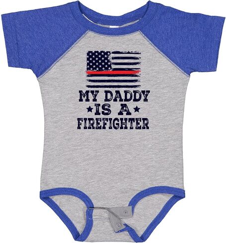 inktastic Fireman Daddy Is a Firefighter Baby Bodysuit in Saudi Arabia
