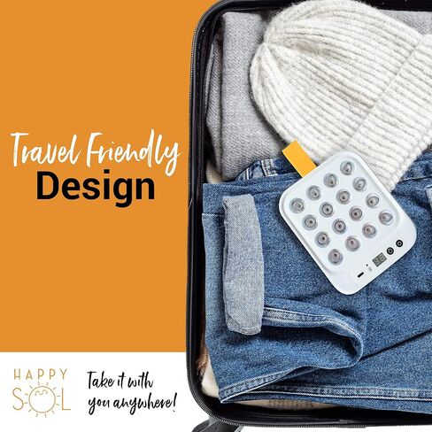 هابي سول ميني علاج الضوء الأحمر، بالقرب من صندوق ضوء الأشعة تحت الحمراء، مقبض باليد، علاج ضوء أثناء السفر، ضوء أحمر للوجه والجسم، ضوء أحمر وقريب من جهاز الأشعة تحت الحمراء، لوحة صغيرة حمراء in Kuwait