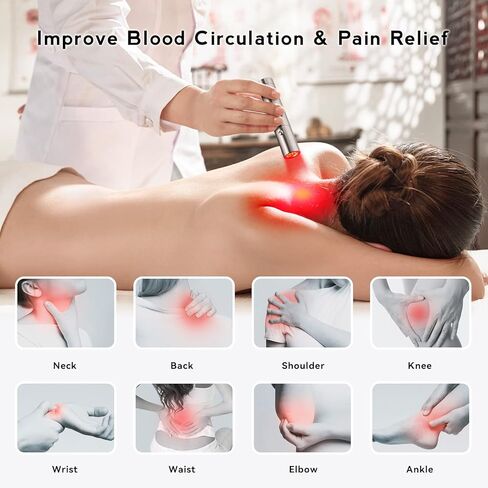 العلاج بالضوء الأحمر لتخفيف آلام الجسم، جهاز العلاج بالضوء الأحمر بالأشعة تحت الحمراء للمفاصل والعضلات والركبة والكاحل واليدين، عصا العلاج بالضوء بالقرب من الأشعة تحت الحمراء للوجه والجسم - 630 نانومتر، 660 نانومتر و850 نانومتر أطوال موجية in Kuwait