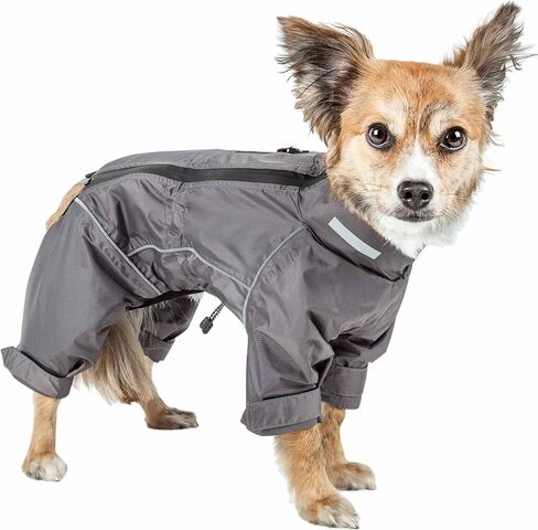 Dog Helios 'Hurricanine' Waterproof and Reflective Full Body Dog Coat Jacket W/Heat Reflective Technology, Small, Red in Saudi Arabia