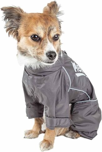 Dog Helios 'Hurricanine' Waterproof and Reflective Full Body Dog Coat Jacket W/Heat Reflective Technology, Small, Red in Saudi Arabia