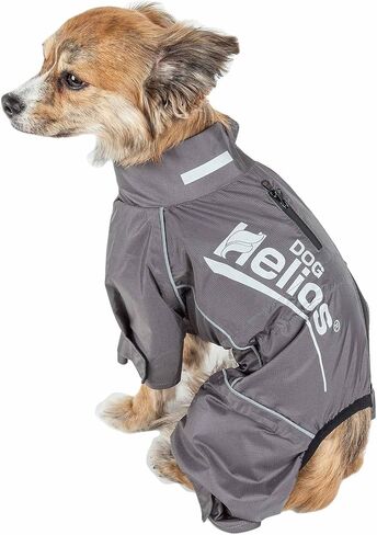 Dog Helios 'Hurricanine' Waterproof and Reflective Full Body Dog Coat Jacket W/Heat Reflective Technology, Small, Red in Saudi Arabia