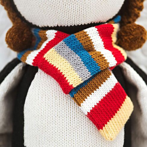 احتضان + نوع ايفرست دمية البطريق - دمى مصنوعة يدويًا بمحبة لديكور الحضانة، حيوانات محشوة بجودة موروثة من التجارة العادلة للفتيات والفتيان، دمية واحدة = 10 وجبات in Kuwait