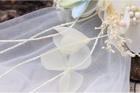 غطاء رأس فيل على شكل زهرة، عصابات رأس بطول 101.6 سم، وشجاحة إكليل إكليل من طبقتين من ايفر فيري in Kuwait