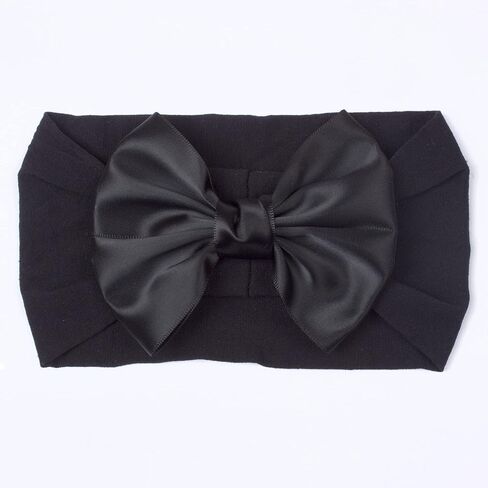 LDDCX Baby Girls Bow Headband Baby Turban Elastic Headwrap for Newborn Infant Toddler Hair Accessories.(FD81-Red+Black) in Kuwait